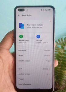 8+5gb ram 128gb rom Oppo f17 pro fixed price