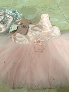 Pink Tulle Dress with Shoes