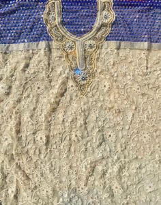 Embroidered Semi-Stitched Kurta