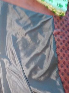 Grey Satin Saree
