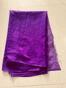 Beautiful Translucent Purple Saree For Sale