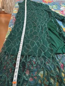 Emerald Green One-Shoulder Gown