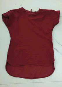 Maroon Casual Top