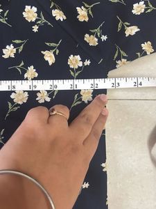 Korean Floral Truffle Neck Top