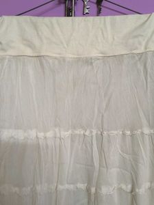 White Tiered Skirt