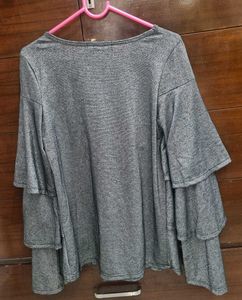 Metallic Partywear Ruffled Top!
