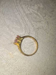 Rose Quartz Gold Ring