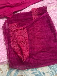 Pink Embroidered Kurta Set