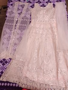 Light Pink Gown with Dupatta &amp; Koti (NEVER UESD)
