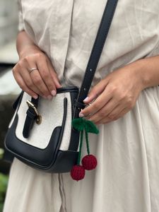 Red Cherry Trendy Crochet Charm
