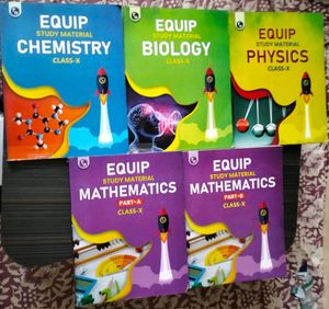PHYSICSWALLAH Equip study Material For Class 10th - Maths, Physics, Biology, Chemistry