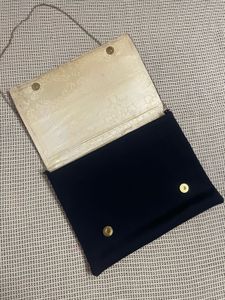 Vintage Black &amp; Gold Beaded Sling
