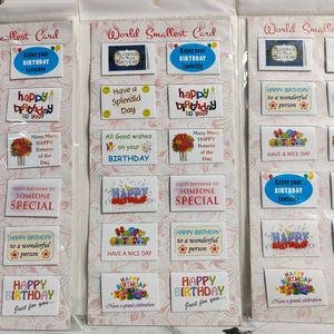 World&#39;s Smallest Happy Birthday Card