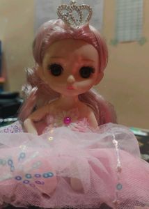 Adorable Pink Princess Doll keychain