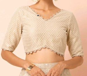 Vintage Cropped Blouse/Top