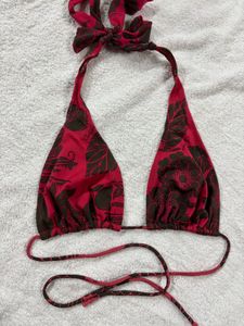Y2k Floral Bikini Top