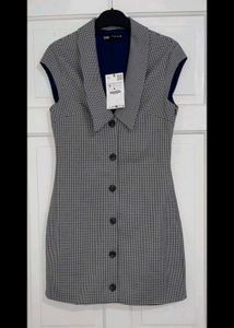 Zara Gingham Mini Dress