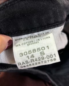 LEE Charcoal Black High Rise jeans