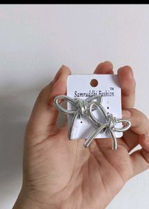 Silver Knot Earrings