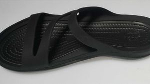 Women Crocs Black Slip Ons