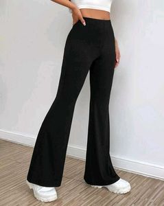 Low Waist Black Flare Leggings
