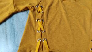 Yellow Crop Top