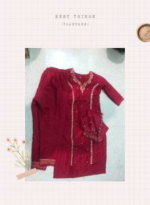 Latest New Kurti Duptta And Bottom Set For Women