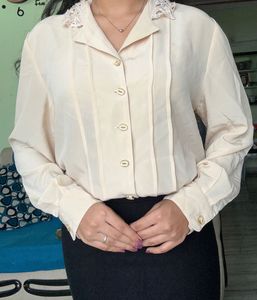Peach coloured Korean Top