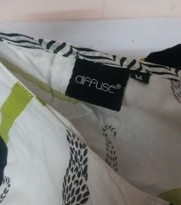Black Printed Kurt