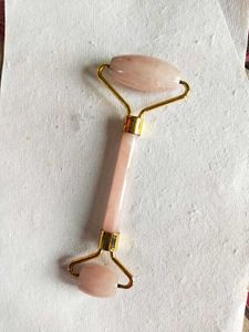 Rose Quartz Face Roller & Massager for toning & sc