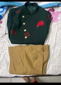 Stylish Green Nehru Suit