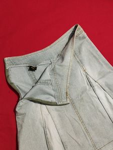 Denim A-line Skirt
