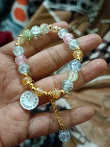 Colorful Beaded Charm Bracelet