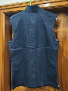 Denim Sleeveless Jacket