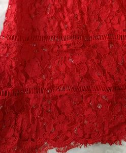 Bright Red Lacy Dress