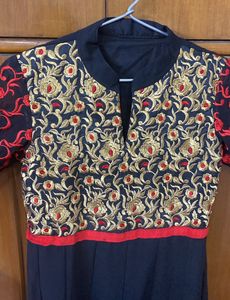 Embroidered Festive Anarkali Kurta