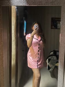 Cute Korean Pink Dress
