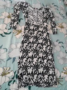 Black And White Kurta
