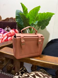 Peach Satchel Bag