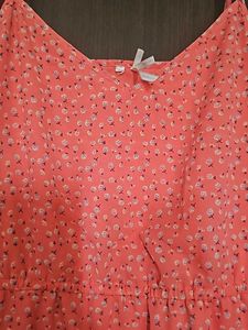 Peach Flowy Mini Dress