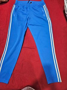 Adidas Men’s Blue Joggers – Medium – Slim Fit