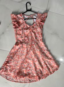 Light Pink Floral Mini Dress