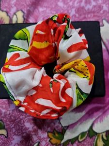 Set of Floral Scrunchies- 4piece