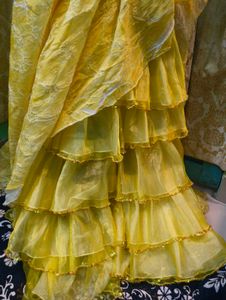 Stunning Yellow Strapless Gown