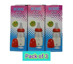 Bonne Kid Feeding Bottle With Niple ( Pack Of 3)