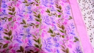 Pink Floral saree