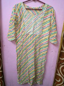 Striped Sequined Kurta