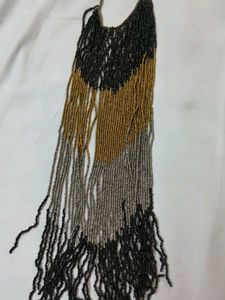 Beaded Fringe Necklace