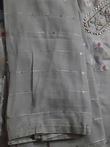 Glace Cotton With Handwork Suit