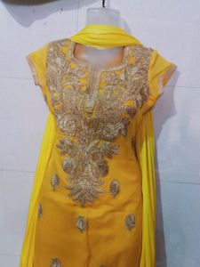 Haldi Ceremony Party Wear Dress